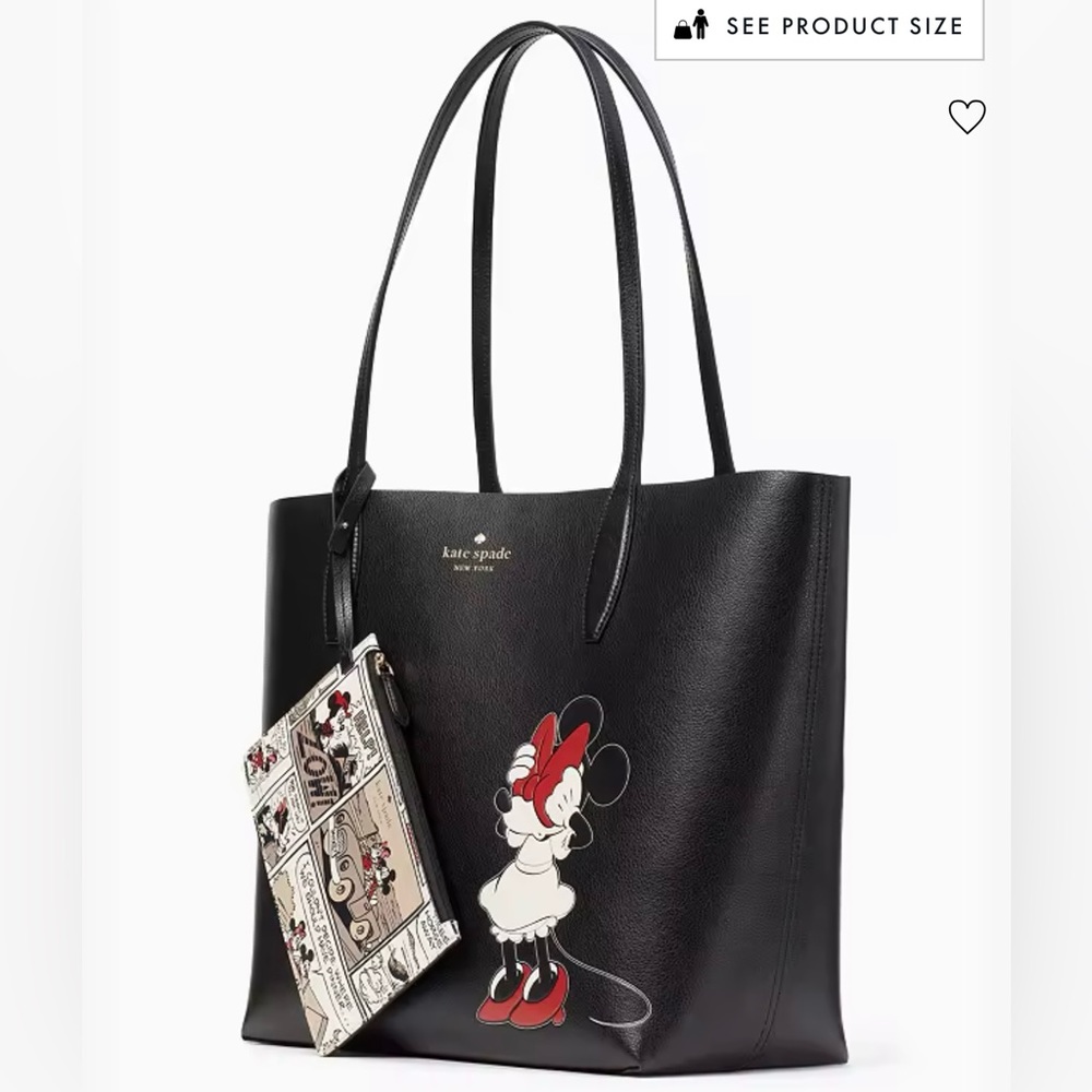 NWT Kate Spade Disney X Minnie Mouse Tote Bag w/ Wristlet